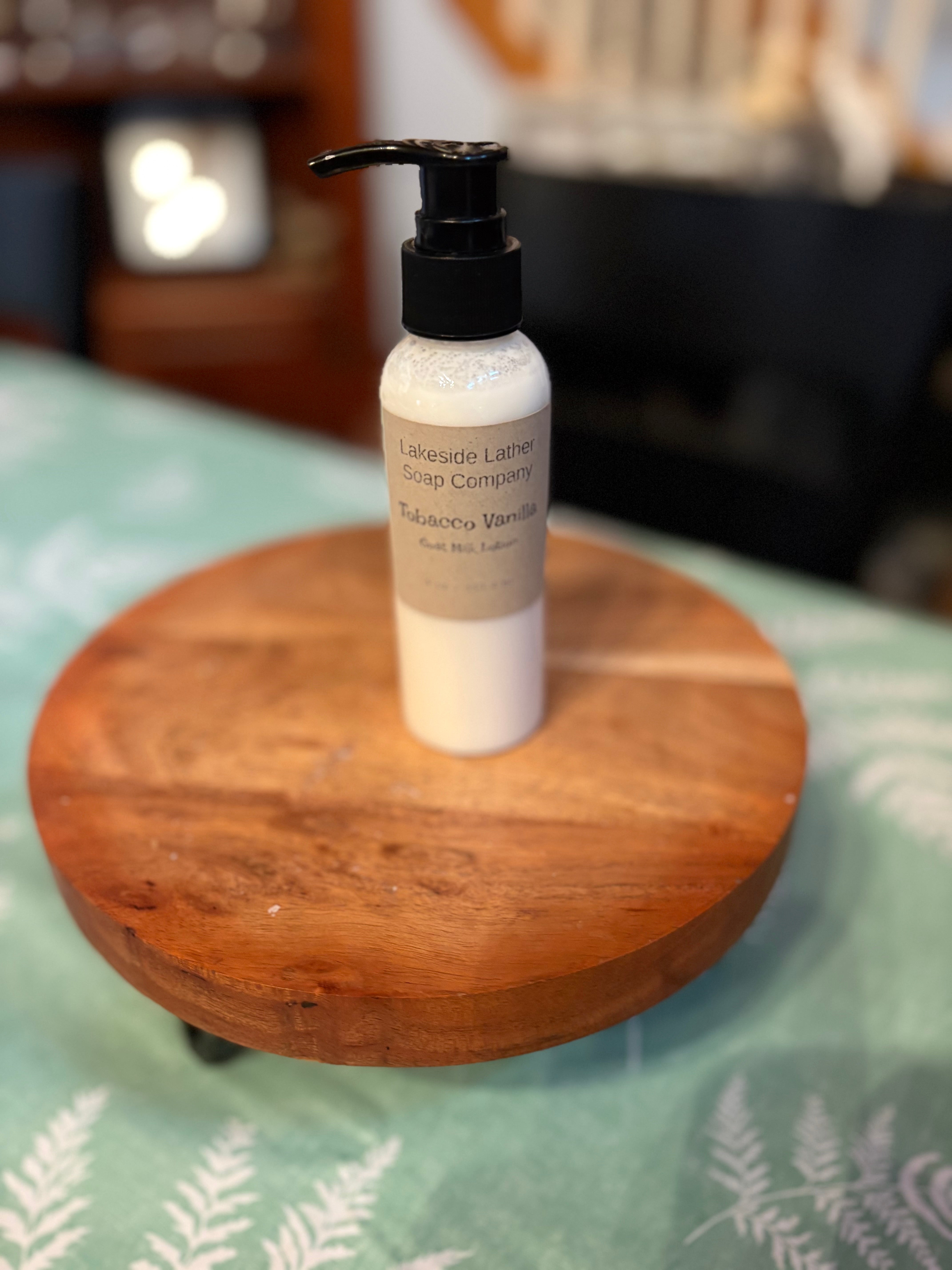 tobacco skin care Tobacco Vanilla Goat Milk Lotion